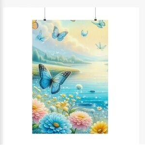 Colorful Butterfly wall art print poster